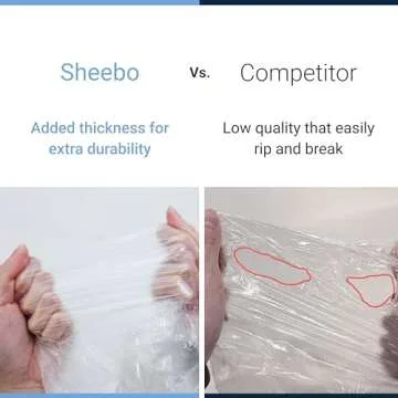 180 Counts Strong Trash Bags - 1.2-1.6 Gal Garbage Bags for Small Trash can/Trash Can Liners for Bedroom Home Kitchen Office, fit 5 Liter or less Trash Can (Clear)