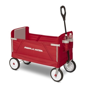 Radio Flyer 3-in-1 EZ Folding Wagon for Kids and Cargo