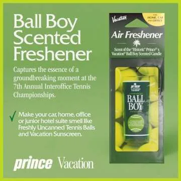 Ball Boy Tennis Scented Hanging Air Freshener by Prince x Vacation Sunscreen, Exclusive Candle Scent...