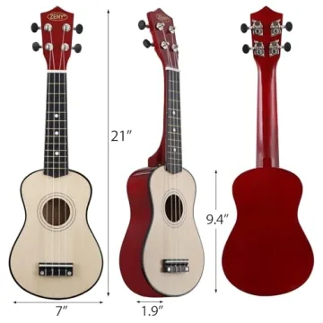 ZENY Soprano Ukulele Kit - Perfect For Beginners, All Ages