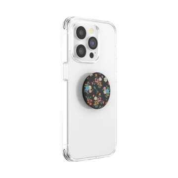 PopSockets Phone Grip with Expanding Kickstand, Floral PopGrip - Micro Blossoms