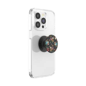 PopSockets Phone Grip with Expanding Kickstand, Floral PopGrip - Micro Blossoms