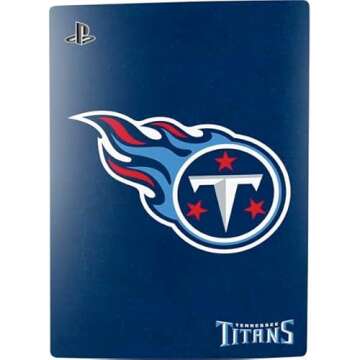 Skinit Decal Gaming Skin Compatible with PS5 Bundle - Officially Licensed NFL Tennessee Titans Distressed Design