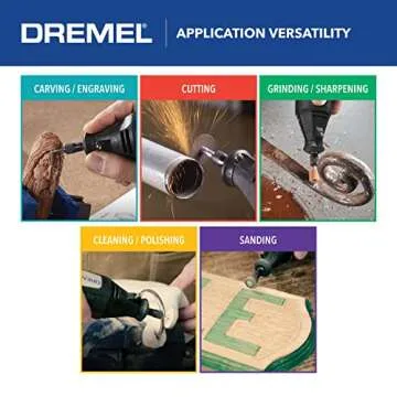 Dremel 200-1/15 Two-Speed Rotary Tool Kit with 1 Attachment 15 Accessories - Hobby Drill, Woodworking Carving Tool, Glass Etcher, Small Pen Sander, Garden Tool Sharpener, Craft and Jewelry Drill