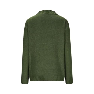 Womens Knitted Sweater Tops 2024 Stylish V Neck Blouses