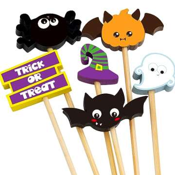 Unique 120PCS Halloween Cocktail Picks for Fun Parties