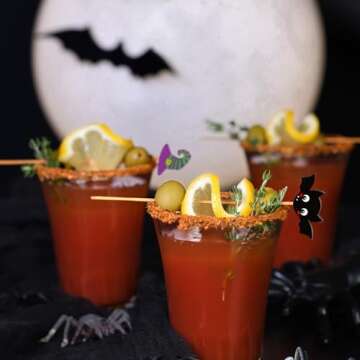 Unique 120PCS Halloween Cocktail Picks for Fun Parties