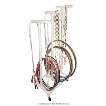 Champion Sports Durable Plastic Hoop Cart for Easy Organization