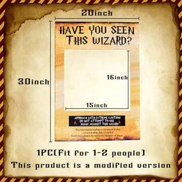 LaVenty Have You Seen This Wizard Photo Booth Prop Wizard Inspired Photo Booth Frame Photo Booth Props for Wizard Theme Party Decorations