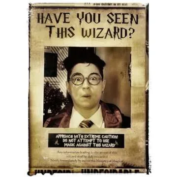LaVenty Have You Seen This Wizard Photo Booth Prop Wizard Inspired Photo Booth Frame Photo Booth Props for Wizard Theme Party Decorations