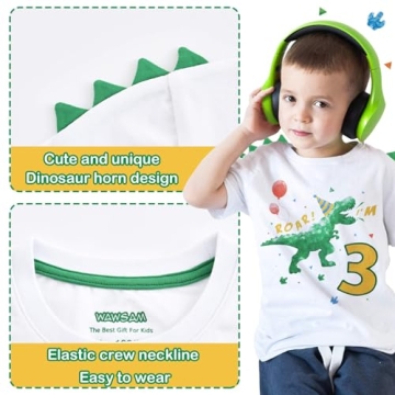 Dinosaur Birthday T-Shirt for 3 Year Old Boys