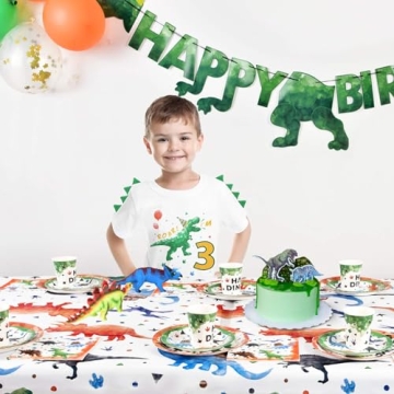 Dinosaur Birthday T-Shirt for 3 Year Old Boys