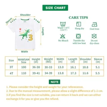 Dinosaur Birthday T-Shirt for 3 Year Old Boys