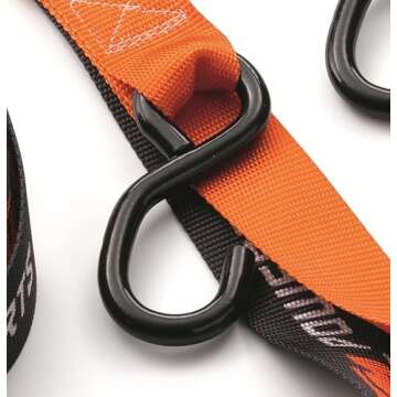 Premium KTM Tie Down Set, U6910047, (2 Pack) Features Built-in Soft Tie Loops, Clip Hooks and Hooks