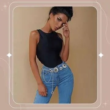 VONMELLI Western Belts for Women - Stylish Concho Chain Accessories for Every Occasion