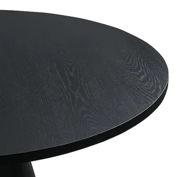 Merax Retro Round Dining Table Stylish Sturdy Kitchen Living Room