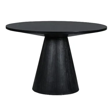 Merax Retro Round Dining Table Stylish Sturdy Kitchen Living Room