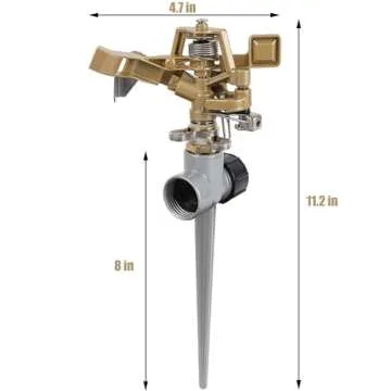 Heavy Duty Biswing Impact Sprinklers for Garden Irrigation