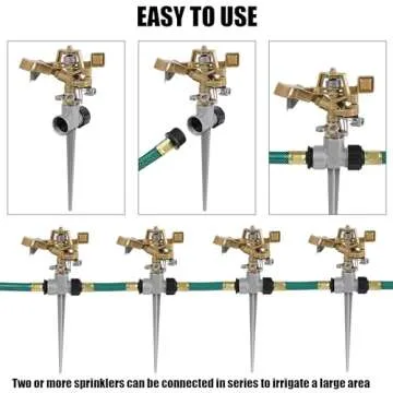 Heavy Duty Biswing Impact Sprinklers for Garden Irrigation