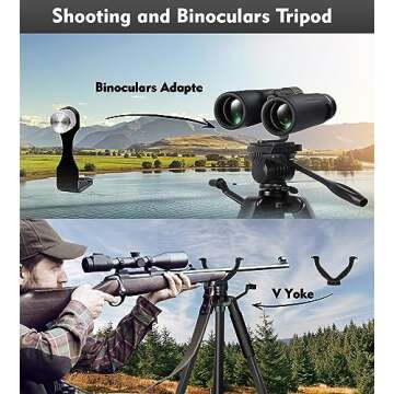 Versatile Spotting Scope Tripod for Shooting and Hunting