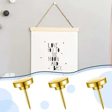 Elegant 30 Pieces Push Pins for Picture Hanging and Decor