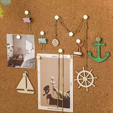 Elegant 30 Pieces Push Pins for Picture Hanging and Decor