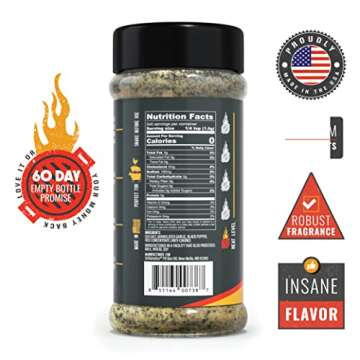 Grillaholics Salt Pepper Garlic Seasoning - SPG Rub Seasonings - The Perfect All Purpose Seasoning & BBQ Rub