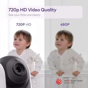 HiPP Baby Monitor Camera - 720p Add-On with Night Vision & 900ft Range