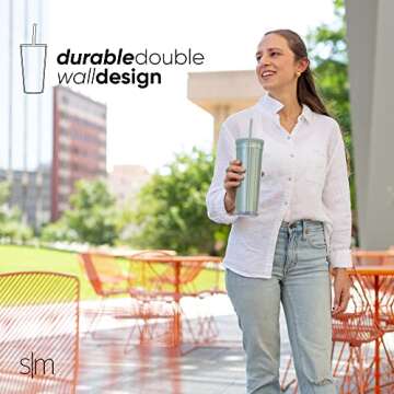 Simple Modern Plastic Tumbler | Stylish & Reusable | 24oz