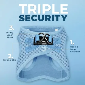 Voyager Step-in Air All Weather Mesh Harness and Leash Combo in Baby Blue for Pets