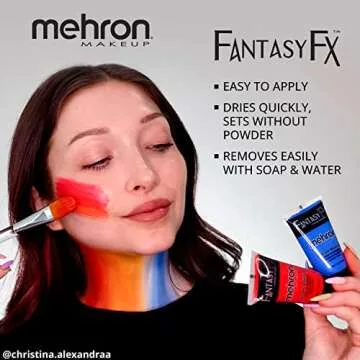 Mehron Fantasy FX Blue Cream Makeup for Halloween