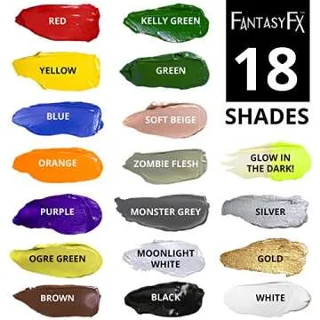 Mehron Fantasy FX Blue Cream Makeup for Halloween