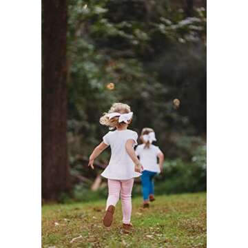 Made in USA Girls Leggings 100% Cotton for School Uniform Sports Coverage or Play Perfect for Sensit...