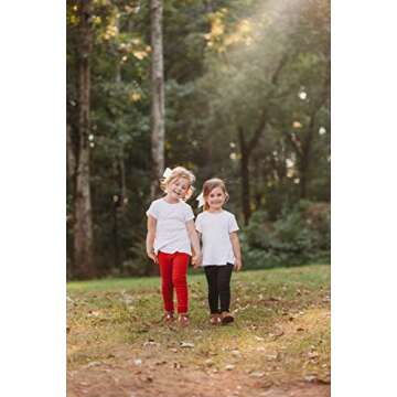 Made in USA Girls Leggings 100% Cotton for School Uniform Sports Coverage or Play Perfect for Sensitive Skin or SPD Sensory Friendly Clothing, Lavender, 3T