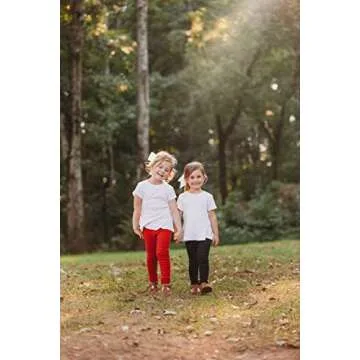 Made in USA Girls Leggings 100% Cotton for School Uniform Sports Coverage or Play Perfect for Sensitive Skin or SPD Sensory Friendly Clothing, Lavender, 3T