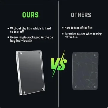 JUOIFIP 12 Pack Acrylic Magnetic Frames for Mini Photos