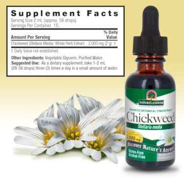Nature's Answer Chickweed Extract - 2000mg Formula