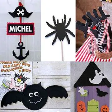 Winlyn 20 Pcs EVA Foam Sheets 6mm Craft Foam Cosplay Foam 9" x 12" Black Foam Boards with Cutting Mat Compass Hobby Knife Ruler Pencils for Cosplay Boy Scouts Halloween Crafts Projects Cushion