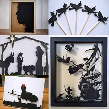 Winlyn 20 Pcs EVA Foam Sheets 6mm Craft Foam Cosplay Foam 9" x 12" Black Foam Boards with Cutting Mat Compass Hobby Knife Ruler Pencils for Cosplay Boy Scouts Halloween Crafts Projects Cushion