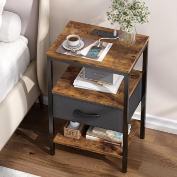 Stylish Nightstand with Charging Station for Every Room