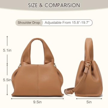 Stylish HIYOLALA Dumpling Bag - Affordable Shoulder Tote