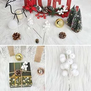 Artiflr Red Berries Picks for Christmas Decor