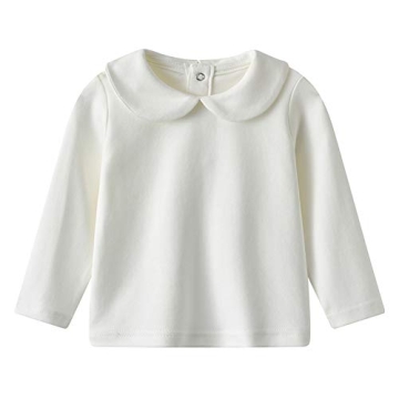 Comfortable Toddler Peter Pan Collar Tee in Soft Cotton