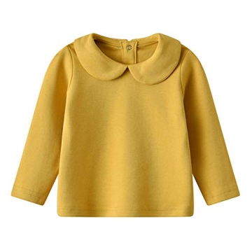 Comfortable Toddler Peter Pan Collar Tee in Soft Cotton