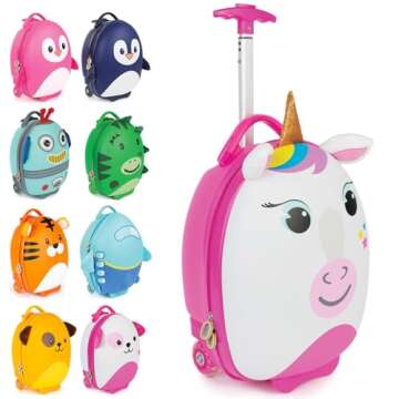 boppi Tiny Trekker Kids Luggage Carry On Suitcase
