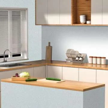 LOVADA Peel and Stick Wallpaper Silver Gray Silk Wall Paper - 15.7 x 98 Inch Self Adhesive Wallpaper Peel and Stick, Easy to Paste Wall Contact Paper for Stand Liner, Table and Door Makeover Decor