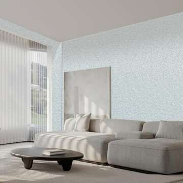 LOVADA Peel and Stick Wallpaper Silver Gray Silk Wall Paper - 15.7 x 98 Inch Self Adhesive Wallpaper Peel and Stick, Easy to Paste Wall Contact Paper for Stand Liner, Table and Door Makeover Decor