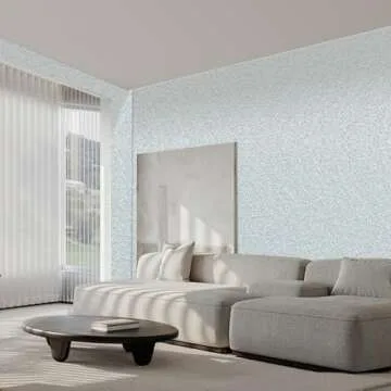 LOVADA Peel and Stick Wallpaper Silver Gray Silk Wall Paper - 15.7 x 98 Inch Self Adhesive Wallpaper Peel and Stick, Easy to Paste Wall Contact Paper for Stand Liner, Table and Door Makeover Decor