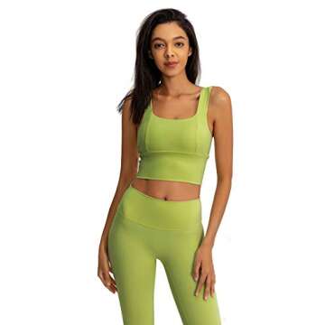 Bontierie Women’s Padded Sports Bra for Workout and Yoga