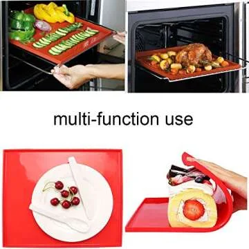 Silicone Swiss Roll Cake Mat Set for Baking Lovers